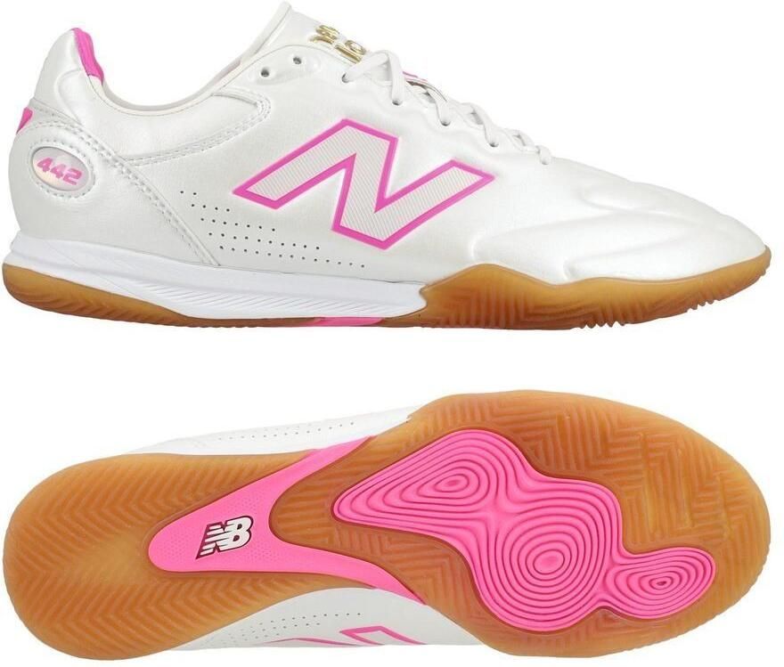 New Balance 442 V3 Elite IN Pure Ambition Wit Pink Heat