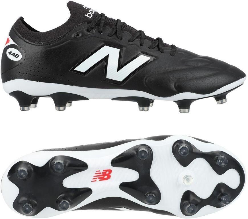 New Balance 442 V3 Elite Knit FG Core Zwart Wit