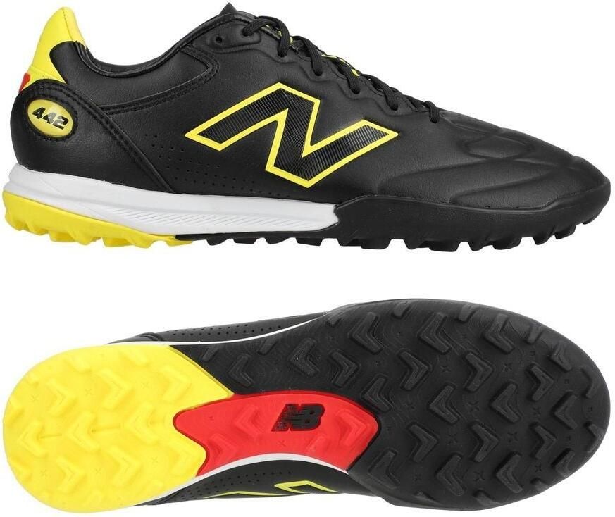 New Balance 442 V3 Elite TF Live Wire Zwart Punch Yellow