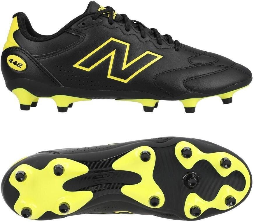 New Balance 442 V3 Team FG Live Wire Zwart Punch Yellow