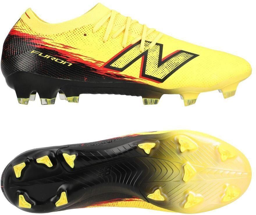 New Balance Furon V8 Elite FG Live Wire Punch Yellow Zwart
