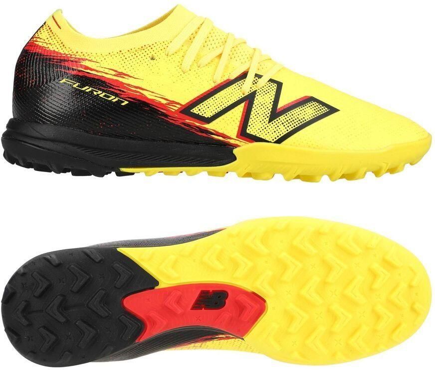 New Balance Furon V8 Elite TF Live Wire Punch Yellow Zwart