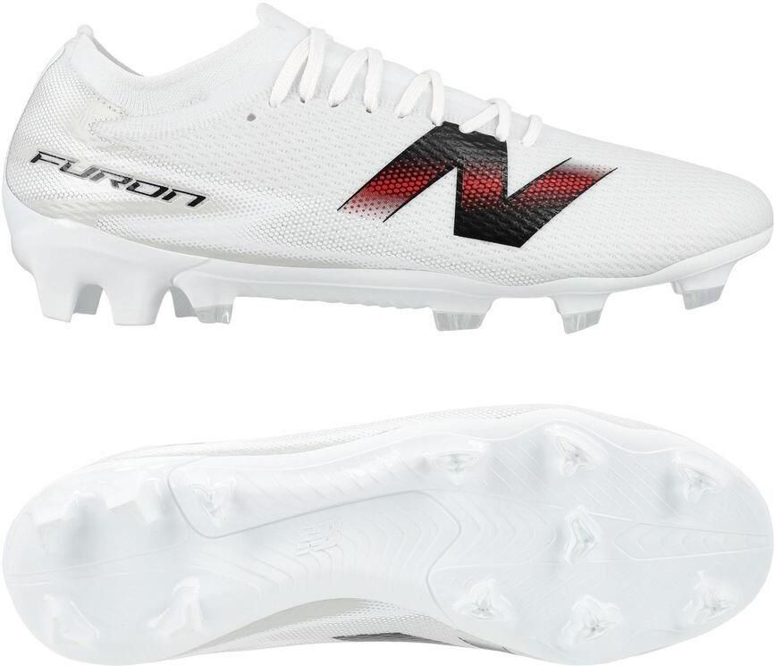 New Balance Furon v9 Team FG Core Wit Zwart Rood