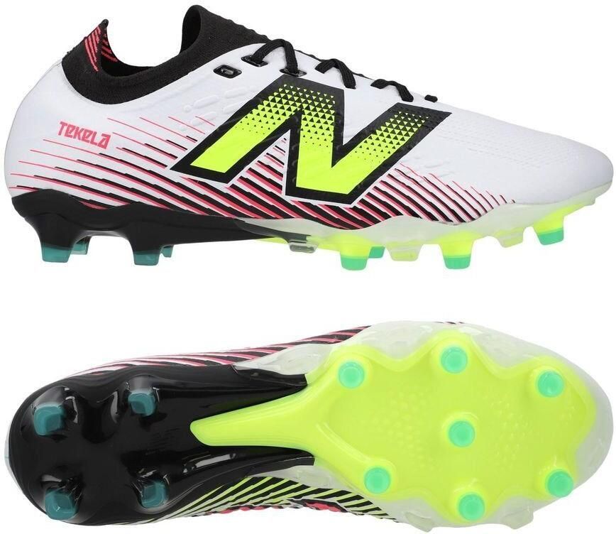 New Balance Tekela V4 Pro Laag FG Wit Paars Neon