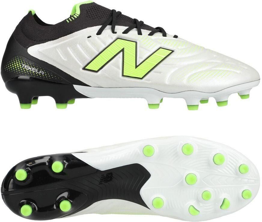 New Balance Tekela V5 Elite Low Cut MG Lime Light Wit Groen