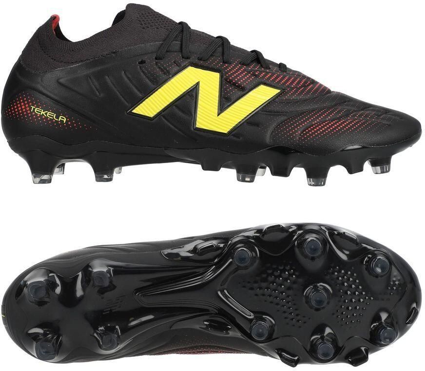 New Balance Tekela V5 Pro Low Cut FG Live Wire Zwart Punch Yellow