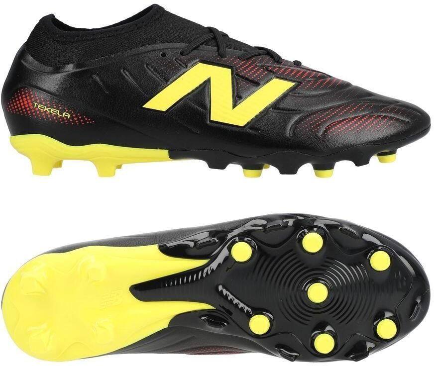 New Balance Tekela V5 Team Low Cut FG Live Wire Zwart Punch Yellow Kids