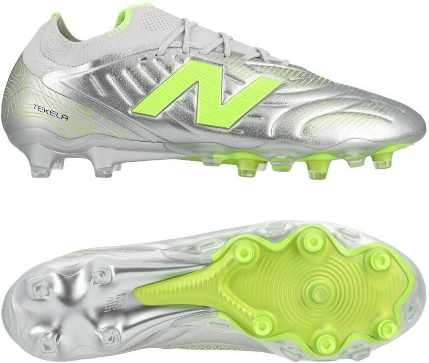 New Balance X R-GOL Tekela V5 Elite Low Cut FG 25th Anniversary Zilver Groen LIMITED EDITION