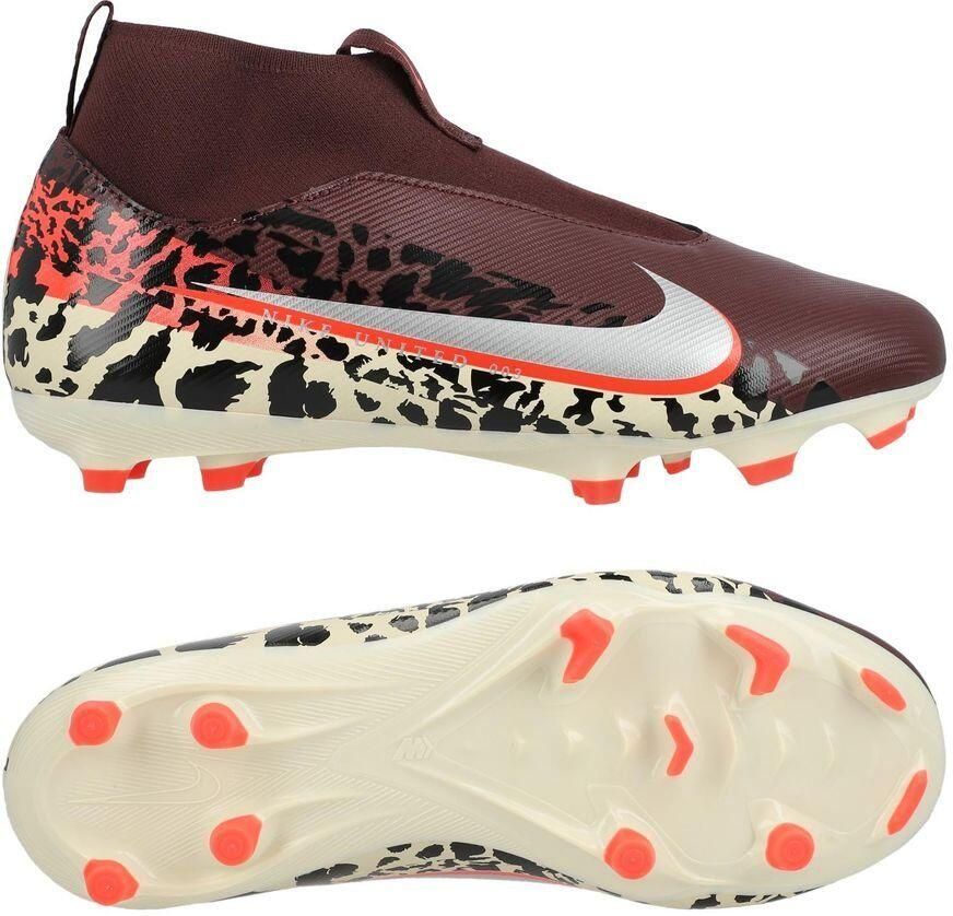 Nike Air Zoom Mercurial Superfly 10 Academy MG United Bordeaux Zilver Universal Red Grijs Kids