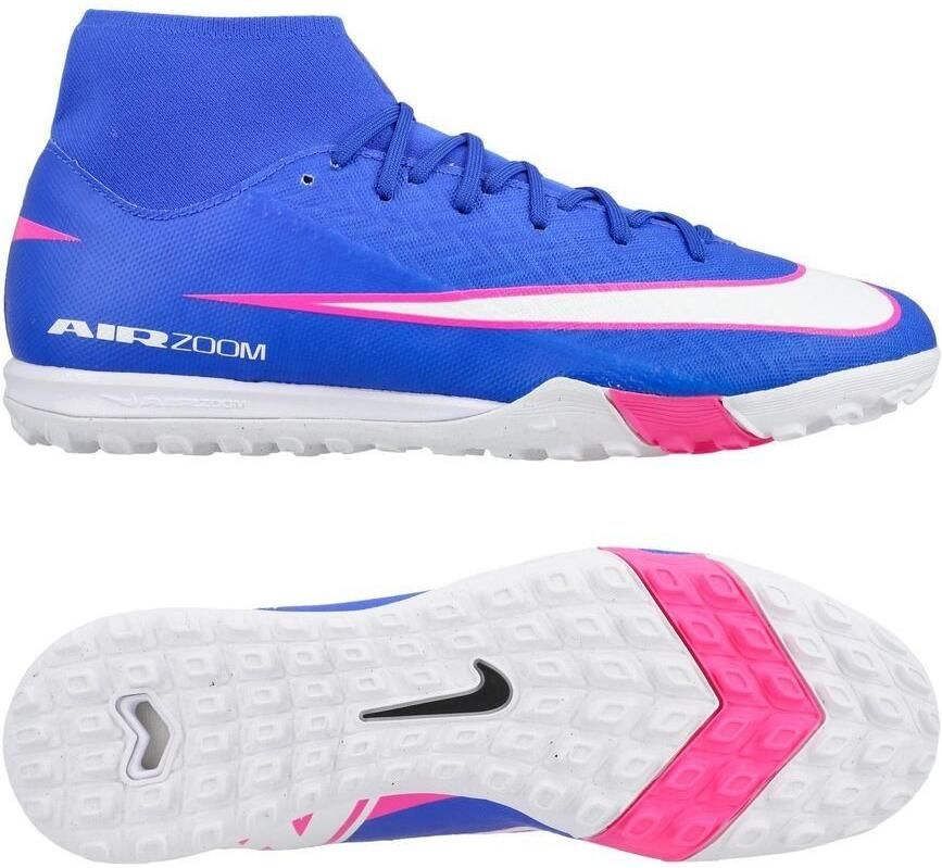 Nike High top voetbalschoenen (turf) Mercurial Superfly 10 Academy Blauw- Blauw