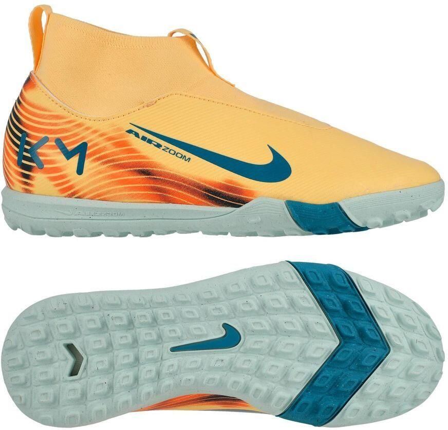 Nike Air Zoom Mercurial Superfly 10 Academy TF Mbappé Personal Edition Oranje Neo-turkoois Groen Kids