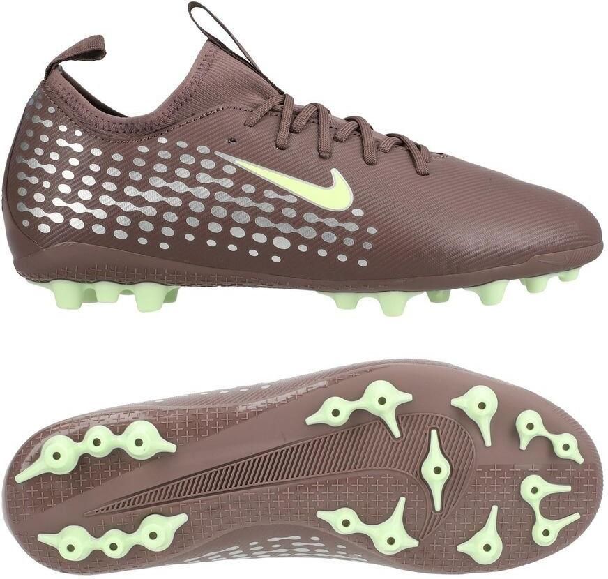 Nike Air Zoom Mercurial Vapor 16 Academy AG Mbappé Personal Edition Plum Eclipse Zilver Kids