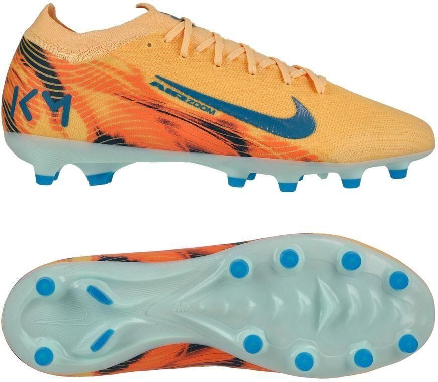 Nike Air Zoom Mercurial Vapor 16 Pro AG-PRO Mbappé Personal Edition Oranje Neo-turkoois Groen