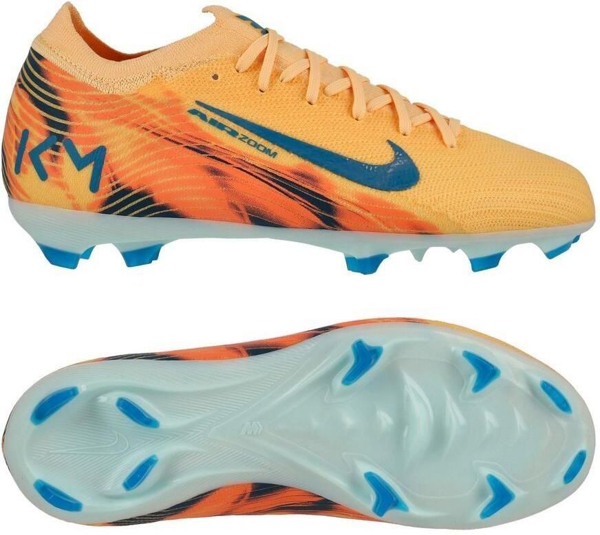 Nike Air Zoom Mercurial Vapor 16 Pro FG Mbappé Personal Edition Oranje Neo-turkoois Groen Kids