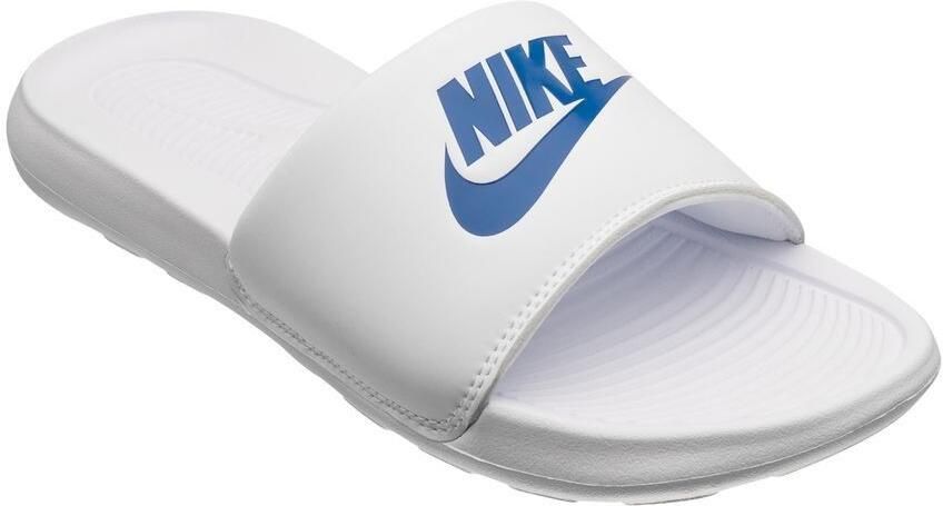 Nike Badslippers Victori One Wit Blauw