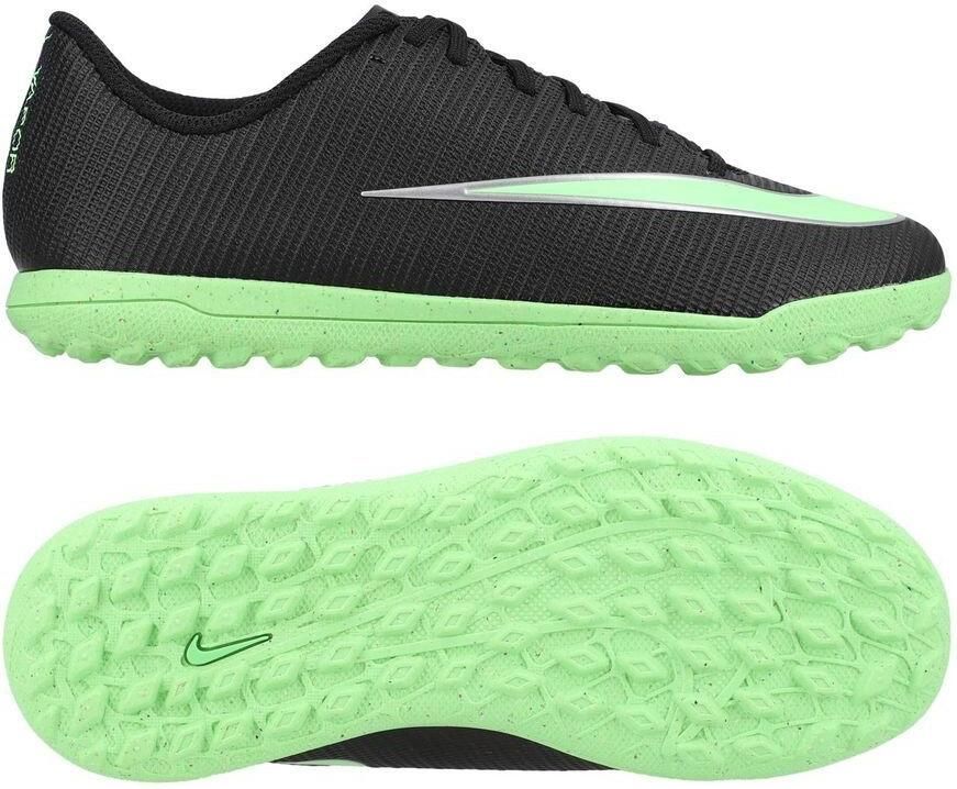 Nike Low-top voetbalschoen voor kids (turf) Jr. Mercurial Vapor 17 Club Zwart Kind Zwart