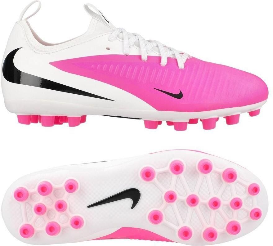 Nike Phantom 6 Academy Low Cut AG Breakout Wit Zwart Roze Kids