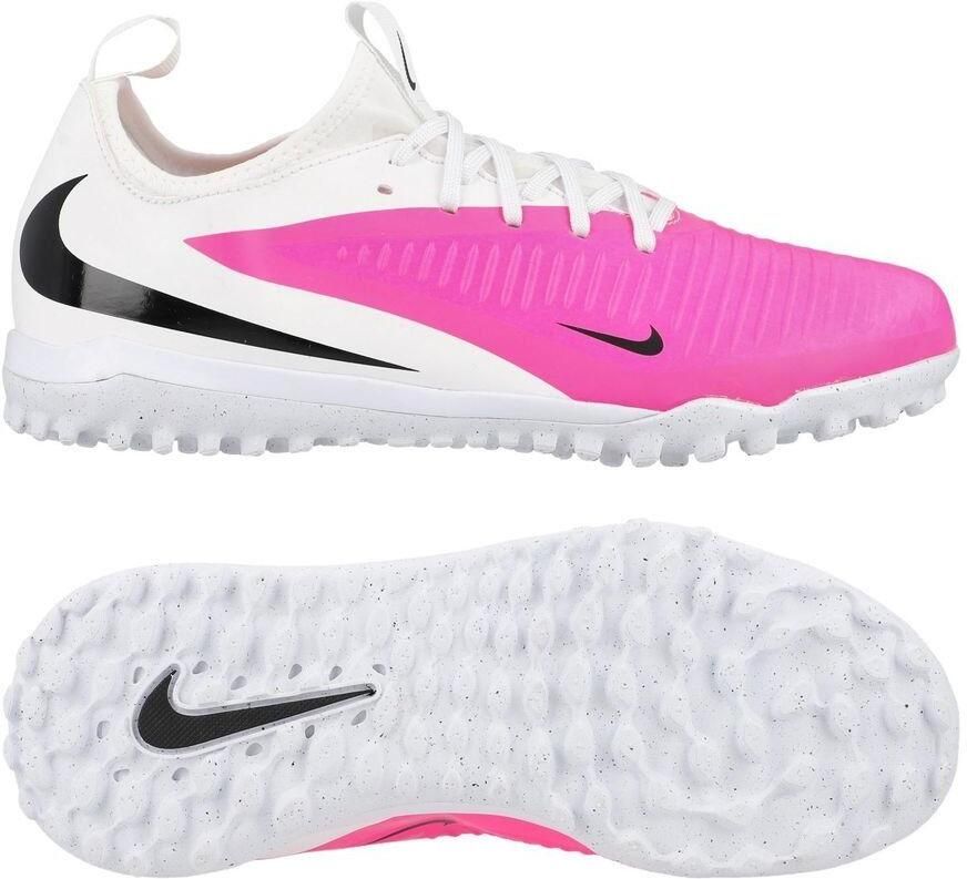 Nike Phantom 6 Academy Low Cut TF Breakout Wit Zwart Roze Kids