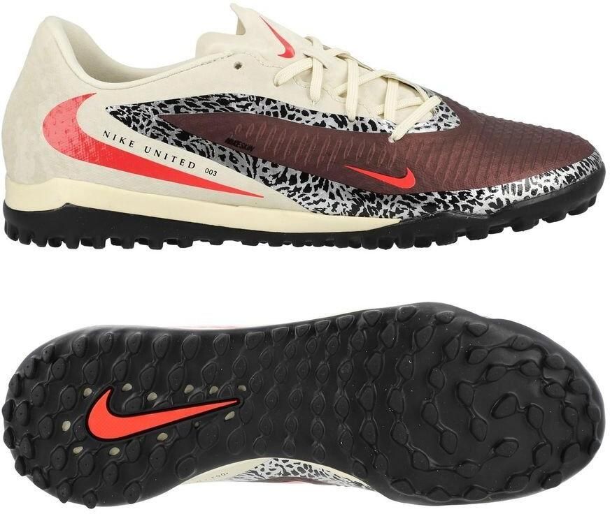 Nike Phantom 6 Academy Low Cut TF United Bordeaux Universal Red Grijs