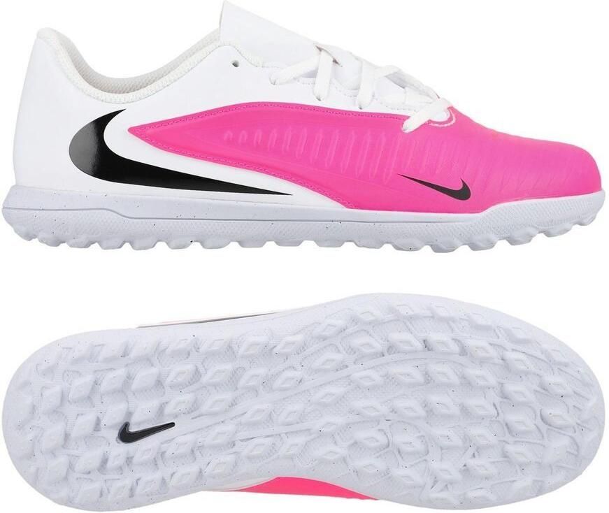Nike Phantom 6 Club Low Cut TF Breakout Wit Zwart Roze Kids