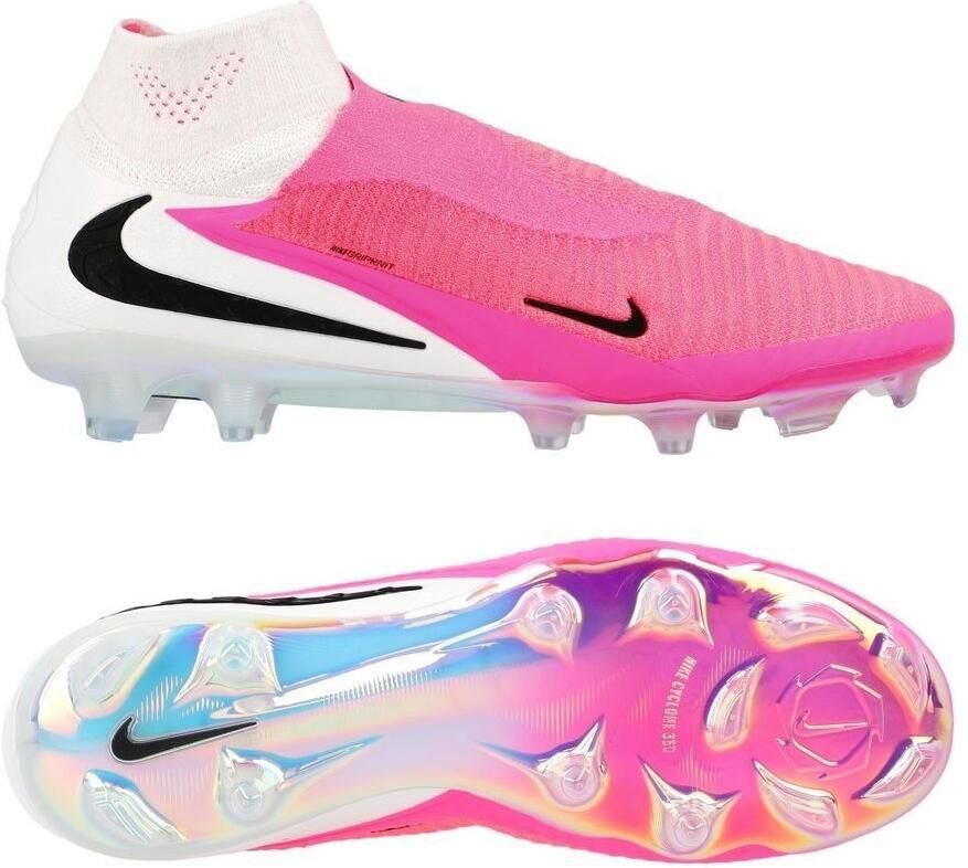Nike Phantom 6 Elite High Cut FG Breakout Roze Wit Zwart