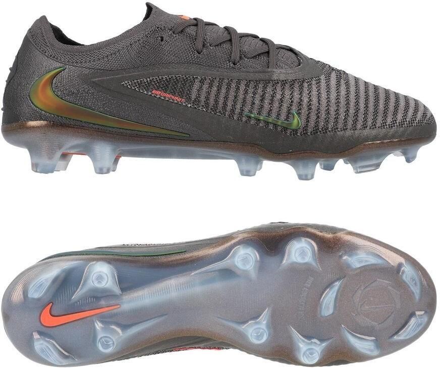 Nike Phantom 6 Elite Low Cut FG Heat Up Grijs Gold Amber Zwart