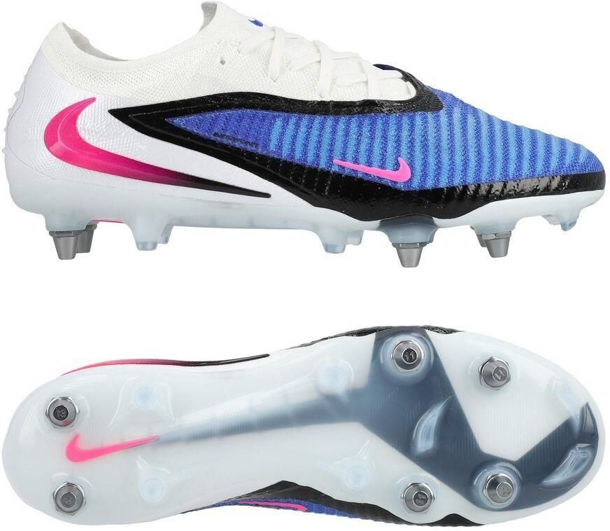 Nike Phantom 6 Elite Low Cut SG-PRO Attack Racer Blue Roze Wit
