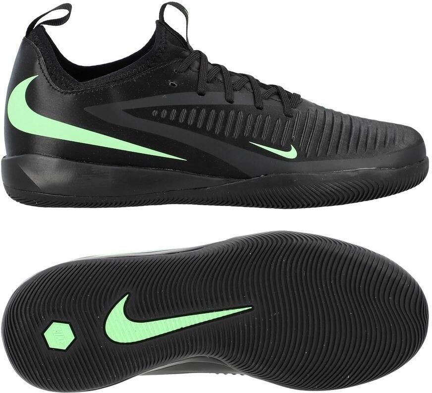 Nike Phantom 6 Low Cut Academy Shadow IC Zwart Illusion Green Kids
