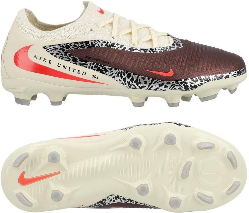Nike Phantom 6 Pro Low Cut MG United Bordeaux Universal Red Grijs Kids
