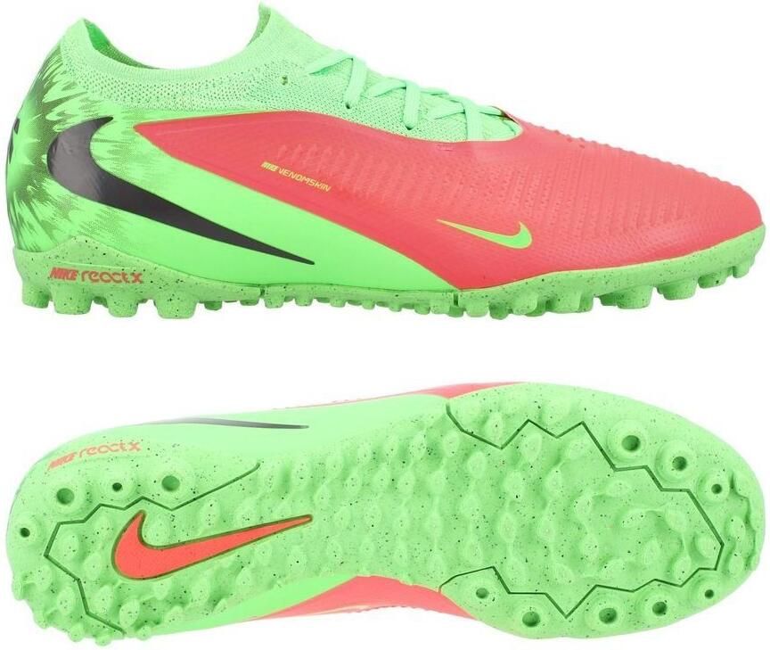 Nike Phantom 6 Pro Low Cut TF Erling Haaland Personal Edition Roze Zwart Groen