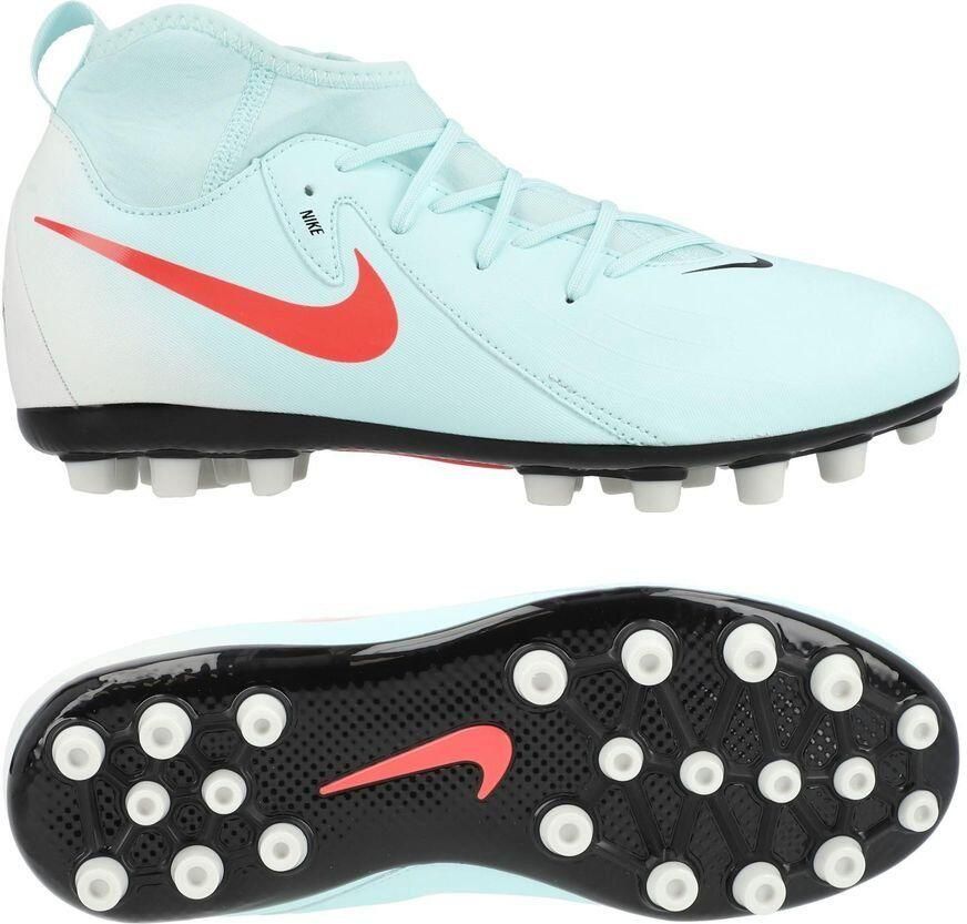 Nike Phantom Luna II Academy AG Mad Energy Turquoise Atomic Red Rood Kids