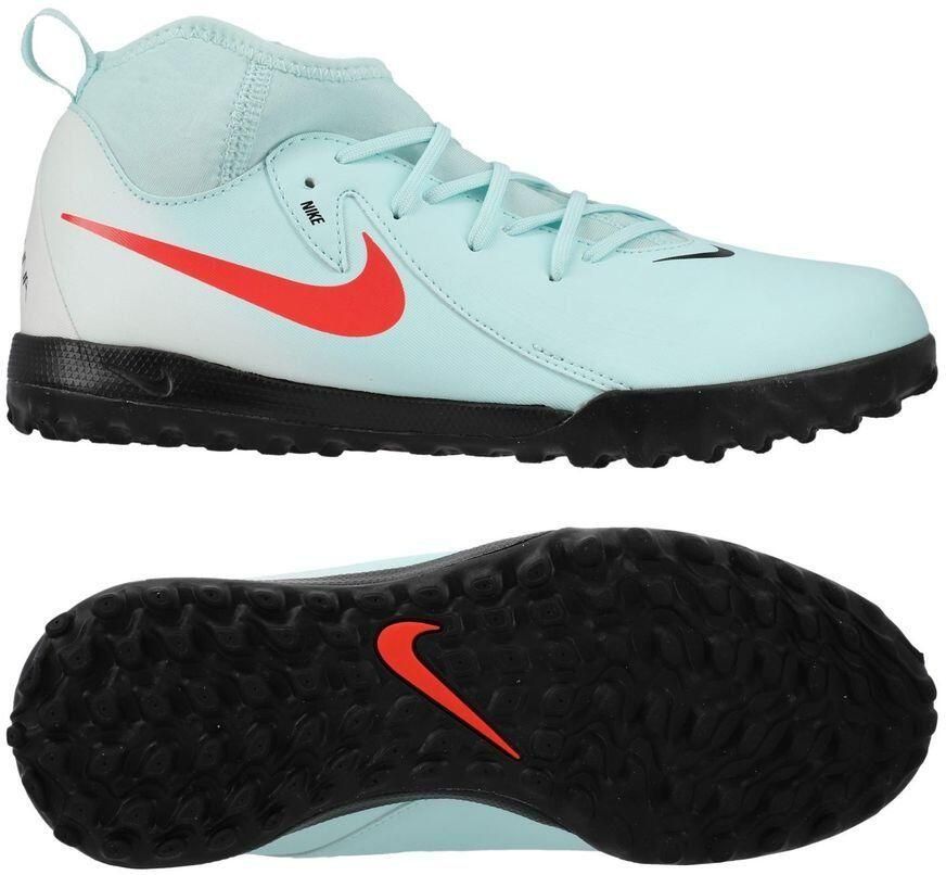 Nike Phantom Luna II Academy TF Mad Energy Turquoise Atomic Red Rood Kids