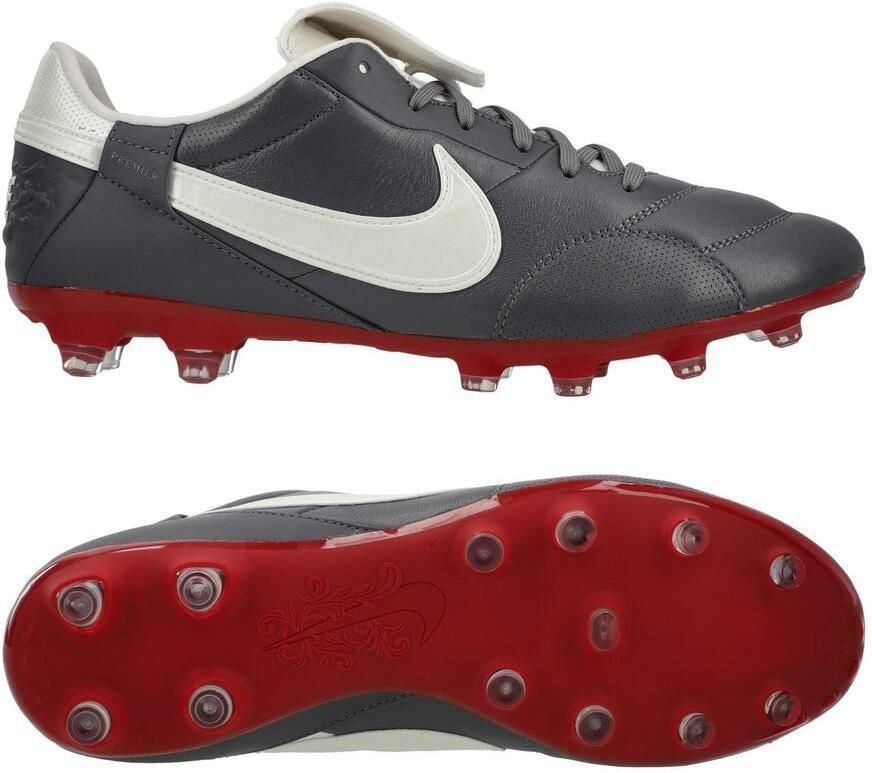 Nike Premier III FG Grijs Metallic Summit White Rood