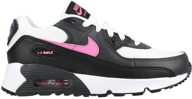Nike Sneakers Air Max 90 Mesh Wit Roze Zwart Grijs Little Kids