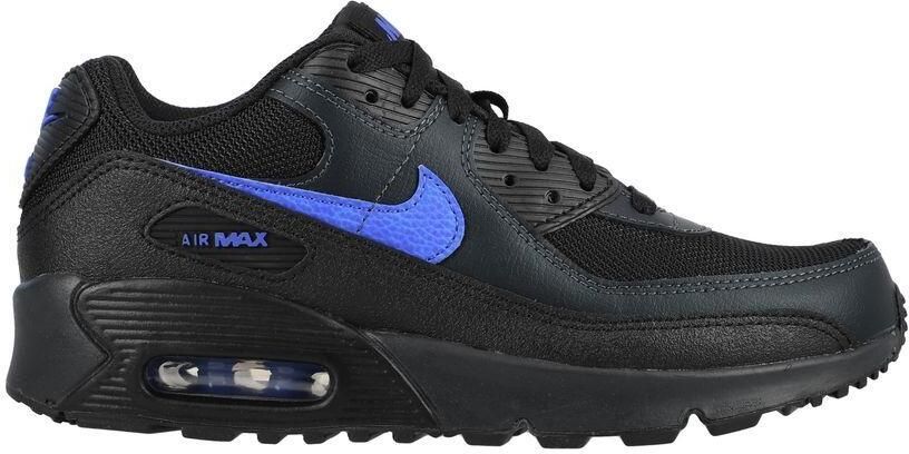 Nike Sneakers Air Max 90 Mesh Zwart Racer Blue Grijs Kids