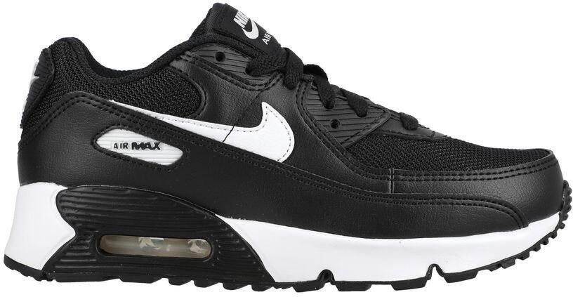 Nike Sneakers Air Max 90 Mesh Zwart Wit Little Kids