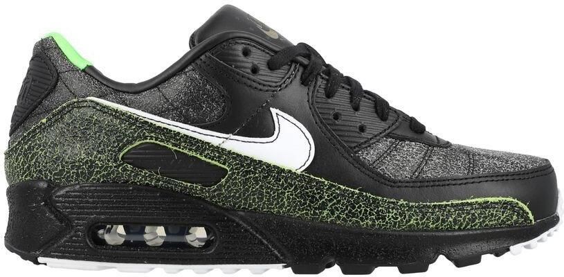 Nike Sportswear Sneakers laag 'AIR MAX 90' neongroen zwart zwart gemêleerd offwhite