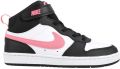 Nike Sneakers Court Borough Mid 2 Zwart Wit Roze Little Kids - Zwart