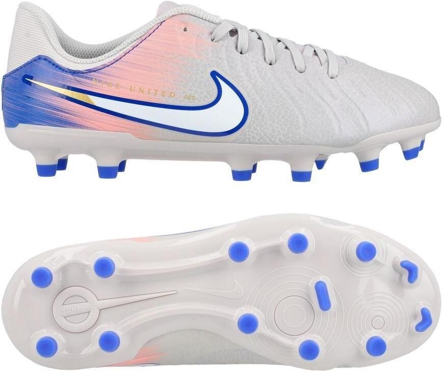 Nike Tiempo Legend 10 Academy MG United Donkergrijs Racer Blue Kids