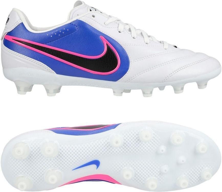 Nike Tiempo Ligera Pro AG Attack Wit Zwart Racer Blue Roze