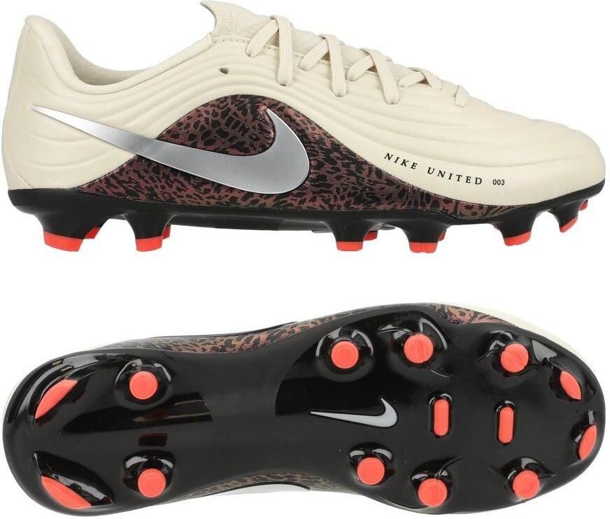 Nike Tiempo Maestro Academy MG United Grijs Zilver Bordeaux Kids