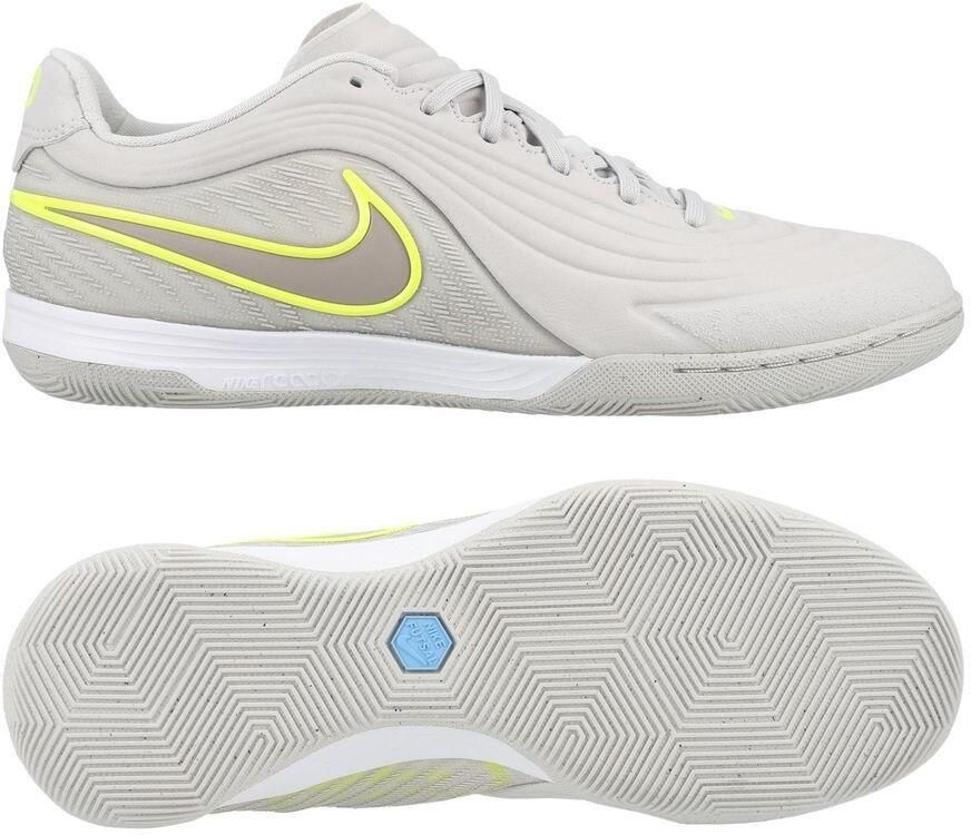 Nike Tiempo Reactgato IC Donkergrijs Maandeeltje Geel