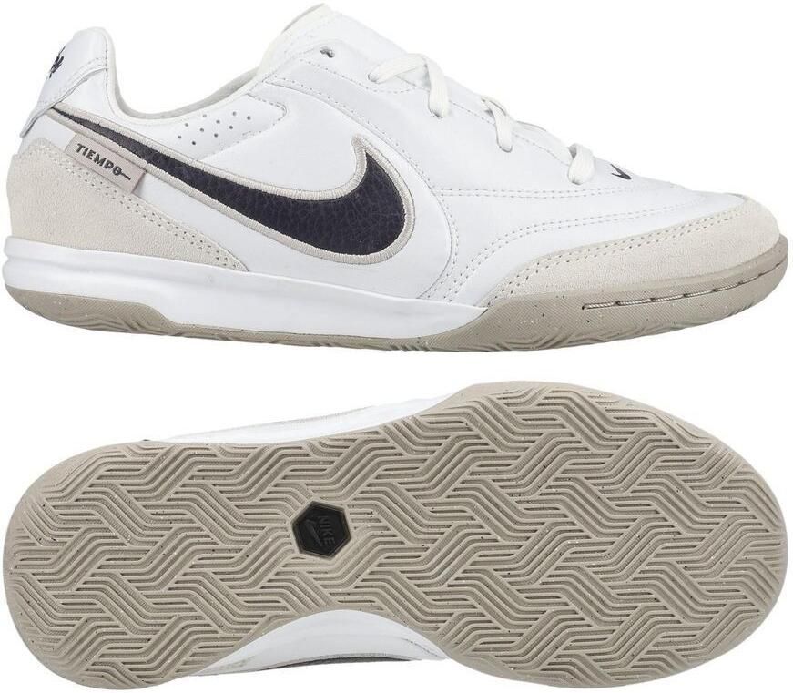 Nike Tiempo Streetgato IC Wit Grijs