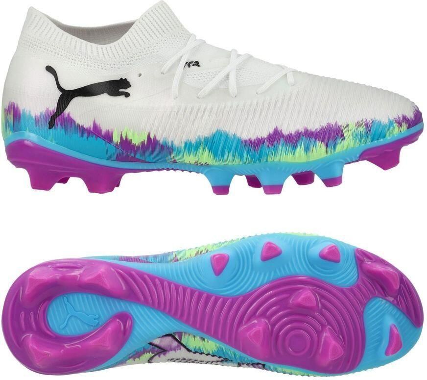 PUMA Future 8 Match FG AG Brilliance Wit Fizzy Apple Blauw Puur magenta Dames