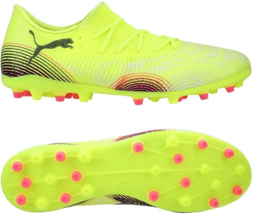 PUMA Future 8 Match Laag MG Audacity Geel Zwart Door de zon getroffen
