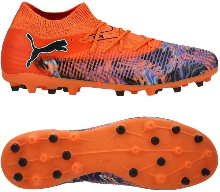PUMA Future 8 Match MG Creativity Oranje klaproos Donkere amethist Turquoise Zwart LIMITED EDITION