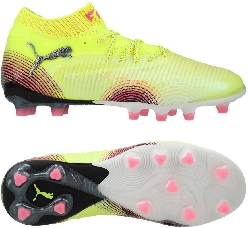 PUMA Future 8 Ultimate AG Audacity Geel Zwart Door de zon getroffen Dames