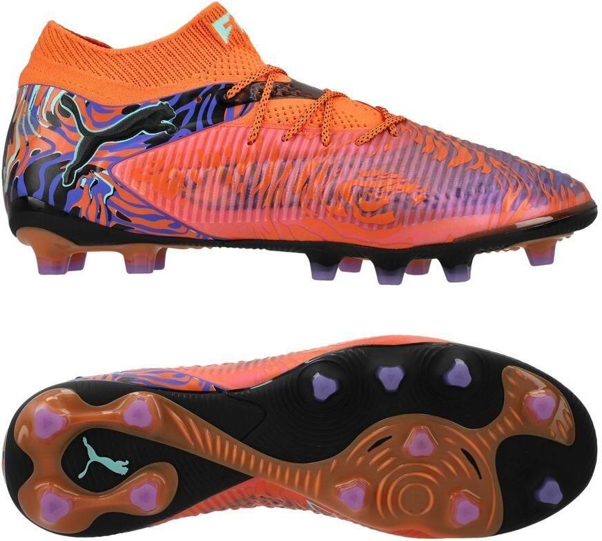 PUMA Future 8 Ultimate AG Creativity Oranje klaproos Donkere amethist Turquoise Zwart LIMITED EDITION