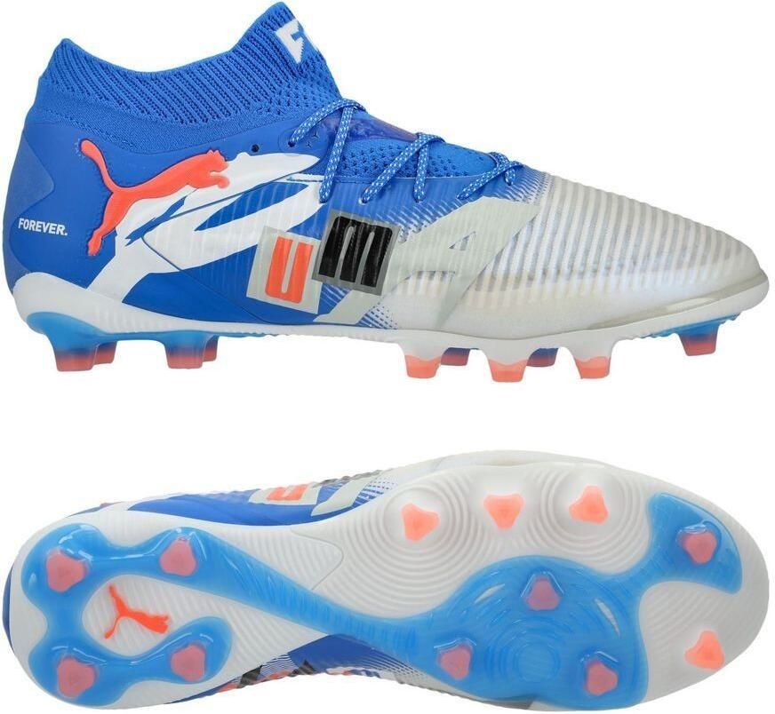 PUMA Future 8 Ultimate AG Forever Wit Blauw Grijs Zwart Gloeiend rood LIMITED EDITION