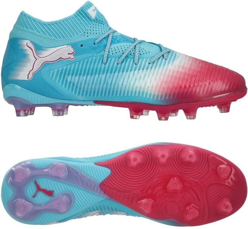 PUMA Future 8 Ultimate AG Re-charge Blauw Wit Roze